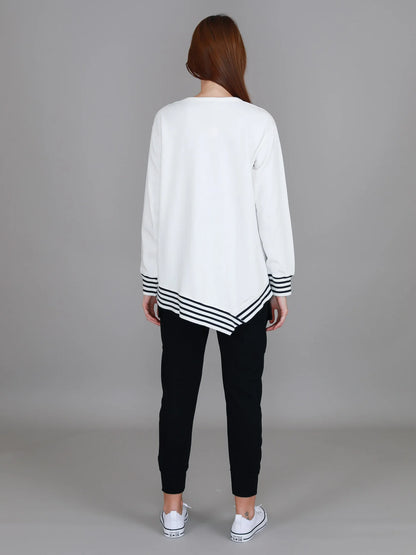 Gwyneth Striped Rib Sweater