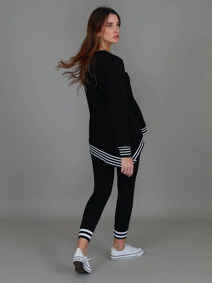 Gwyneth Striped Rib Sweater