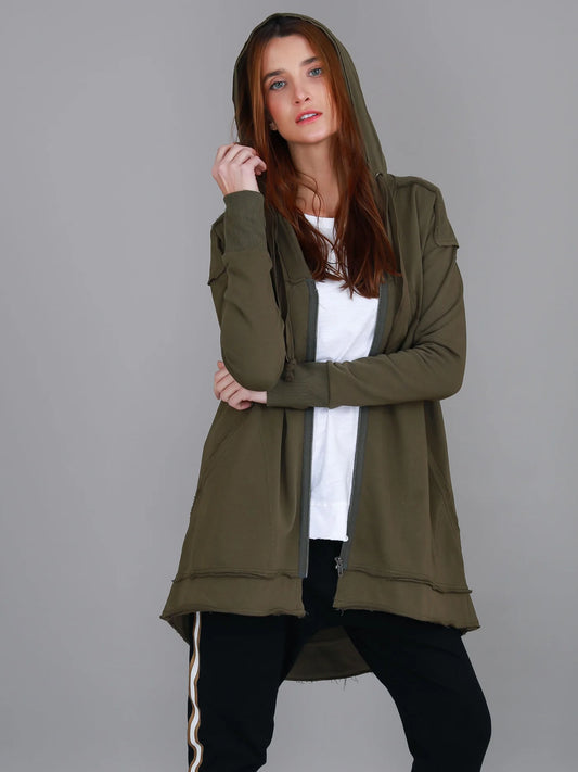 Charlie Sweatshirt Hooded Jacket (Plus Size)