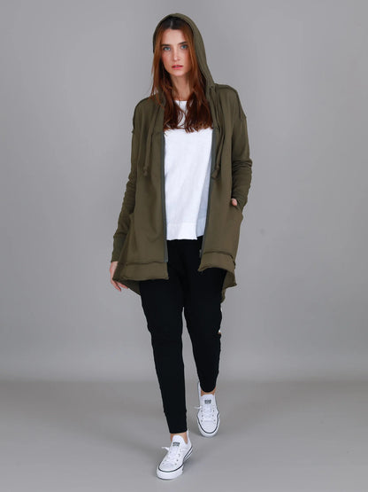 Charlie Sweatshirt Hooded Jacket (Plus Size)