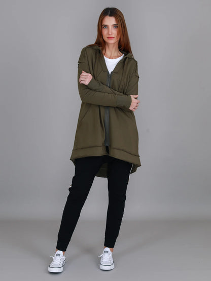 Charlie Sweatshirt Hooded Jacket (Plus Size)
