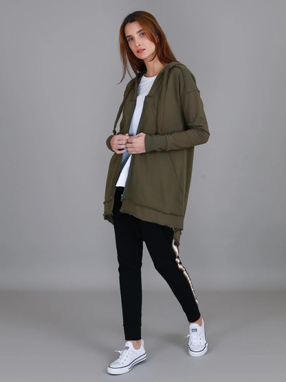 Charlie Sweatshirt Hooded Jacket (Plus Size)