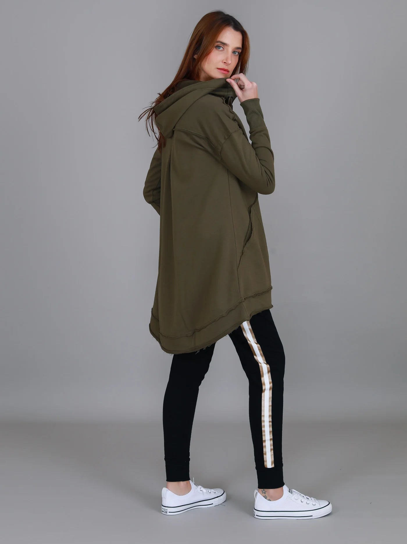 Charlie Sweatshirt Hooded Jacket (Plus Size)