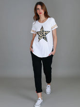 Ava Leopard Star Short Sleeve Tee