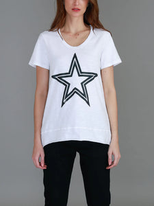 Abbey Star Short Sleeve Tee - White