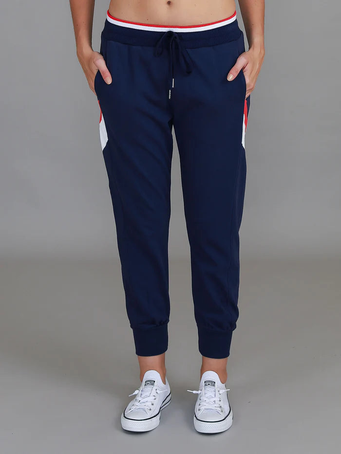 Jorja 3S Banded Sweatpants - Navy