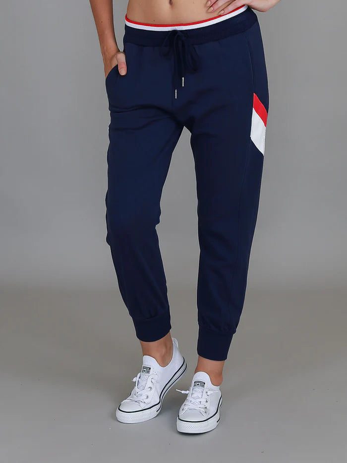 Jorja 3S Banded Sweatpants - Navy