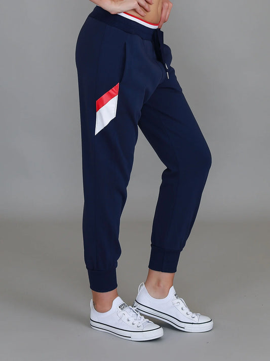 Jorja 3S Banded Sweatpants - Navy