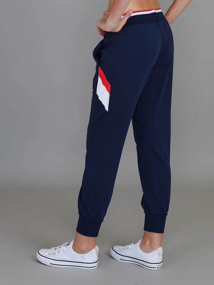 Jorja 3S Banded Sweatpants - Navy