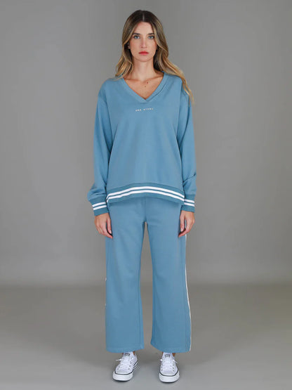 Pammy V Neck 3S Logo Sweater