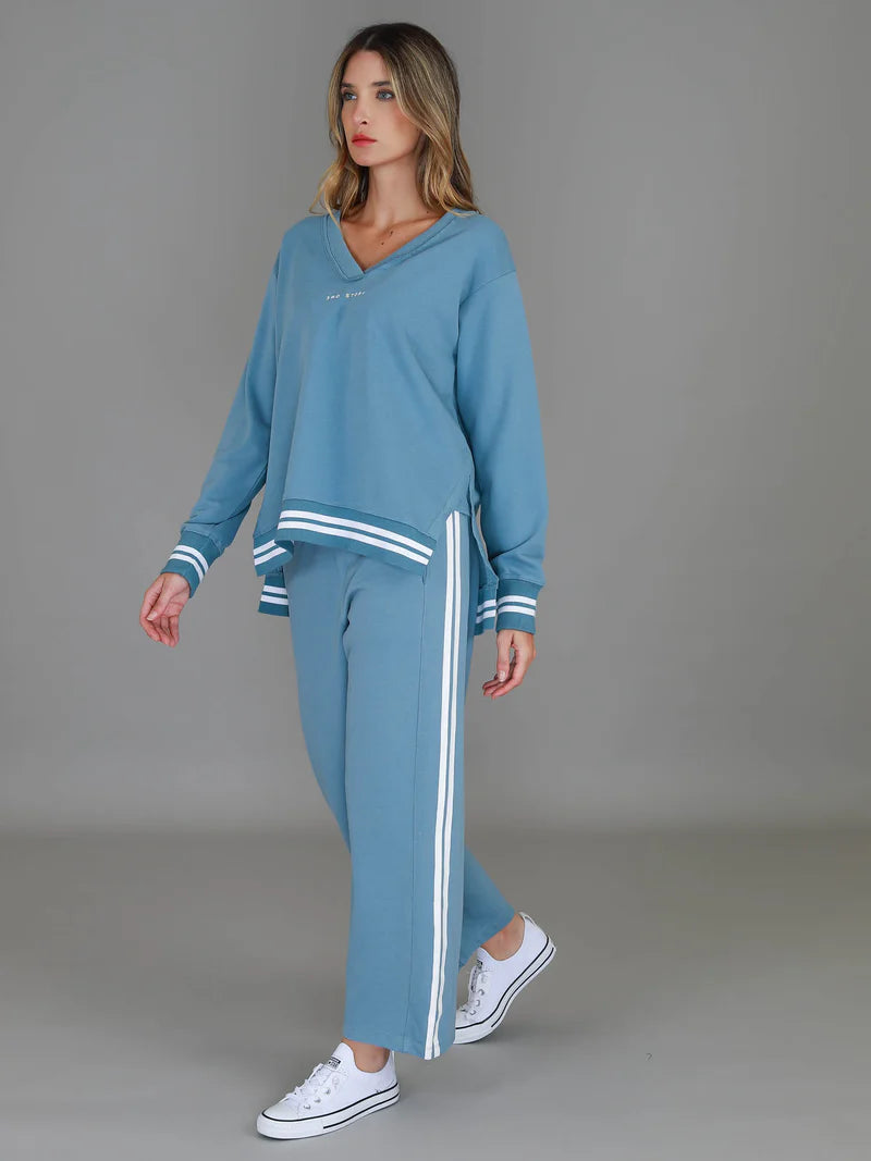 Pammy V Neck 3S Logo Sweater