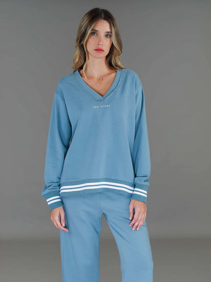 Pammy V Neck 3S Logo Sweater