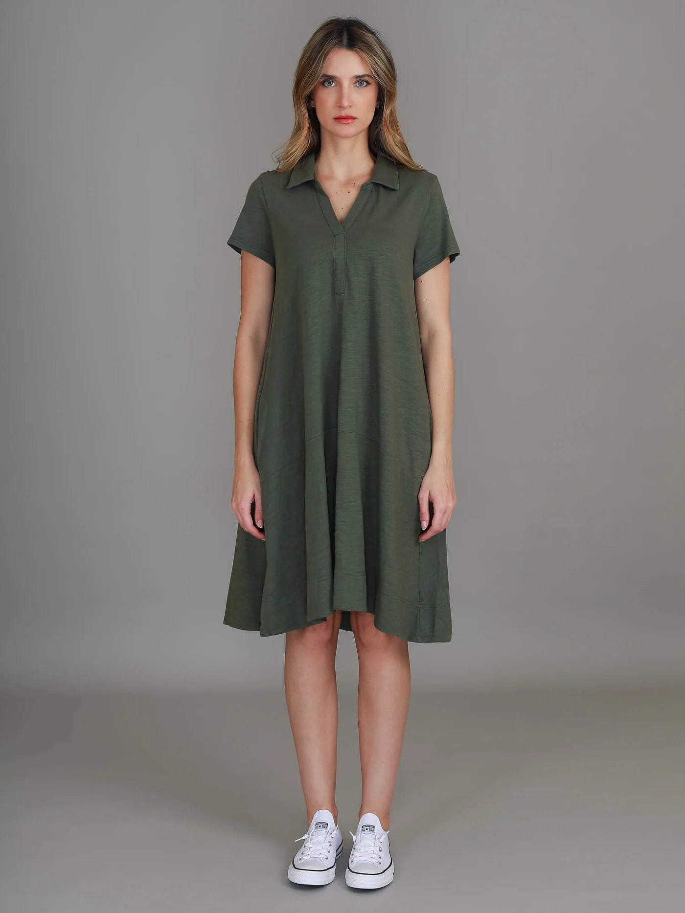 Tibby A-Line Polo Shirt Dress
