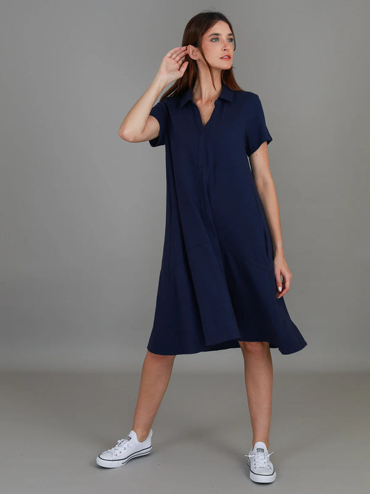 3rd Story Tibby Polo Dress Navy