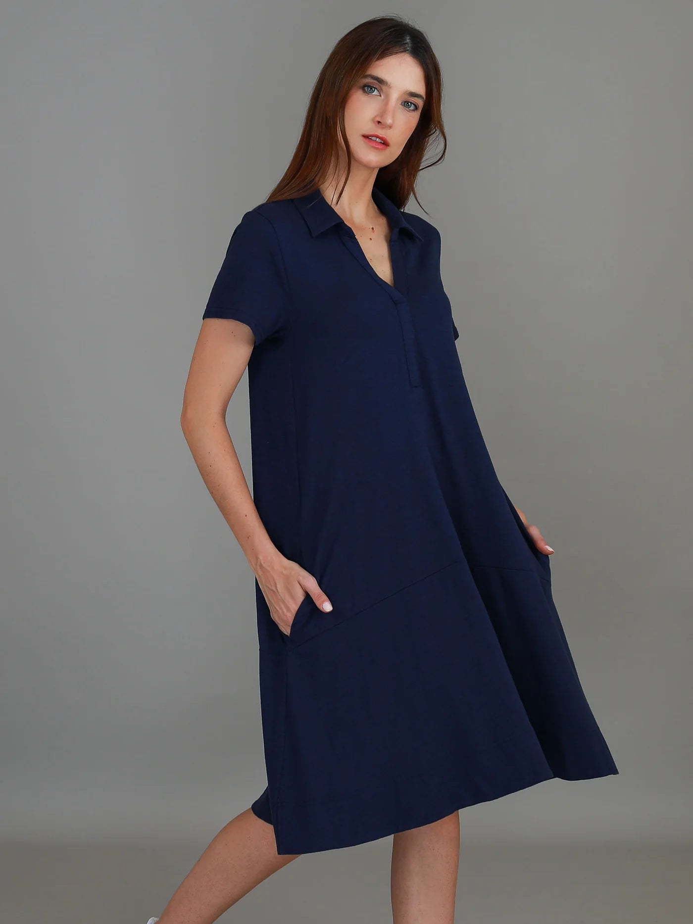 3rd Story Tibby Polo Dress Navy