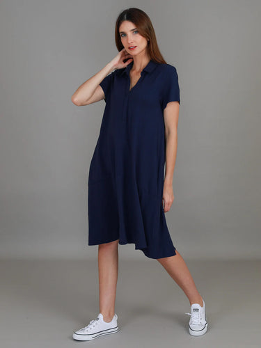 3rd Story Tibby Polo Dress Navy