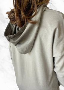 Essential Hooded Top - Light Khaki