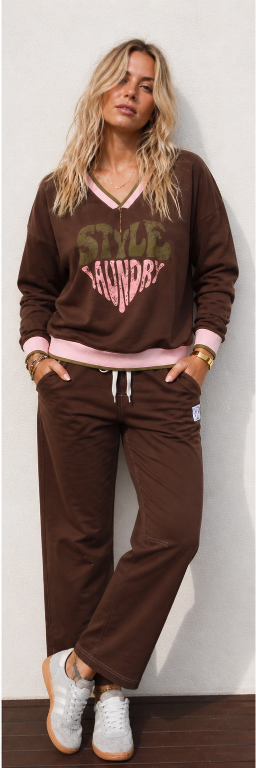 womens matching trackset. chocolate brown womens track set.