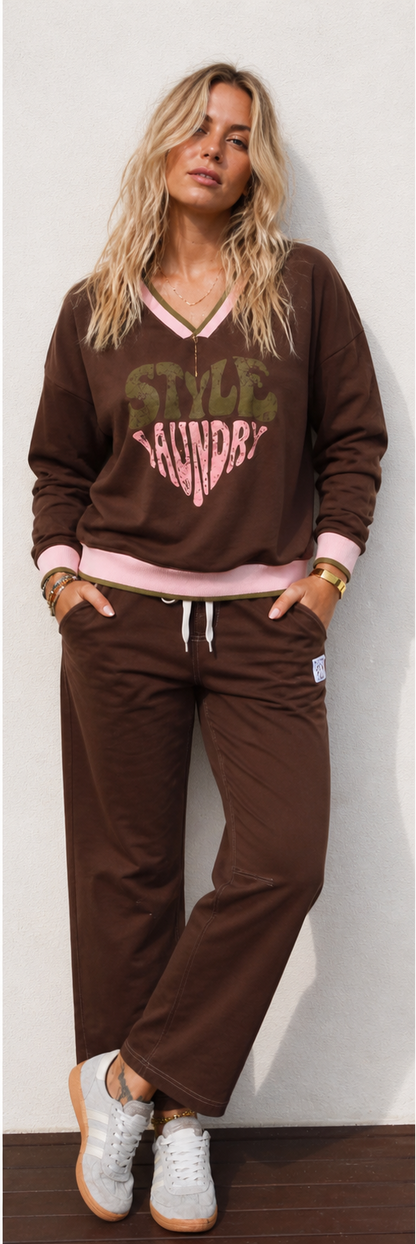 womens matching trackset. chocolate brown womens track set.