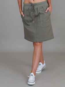 Pisces Drawstring Chino Skirt