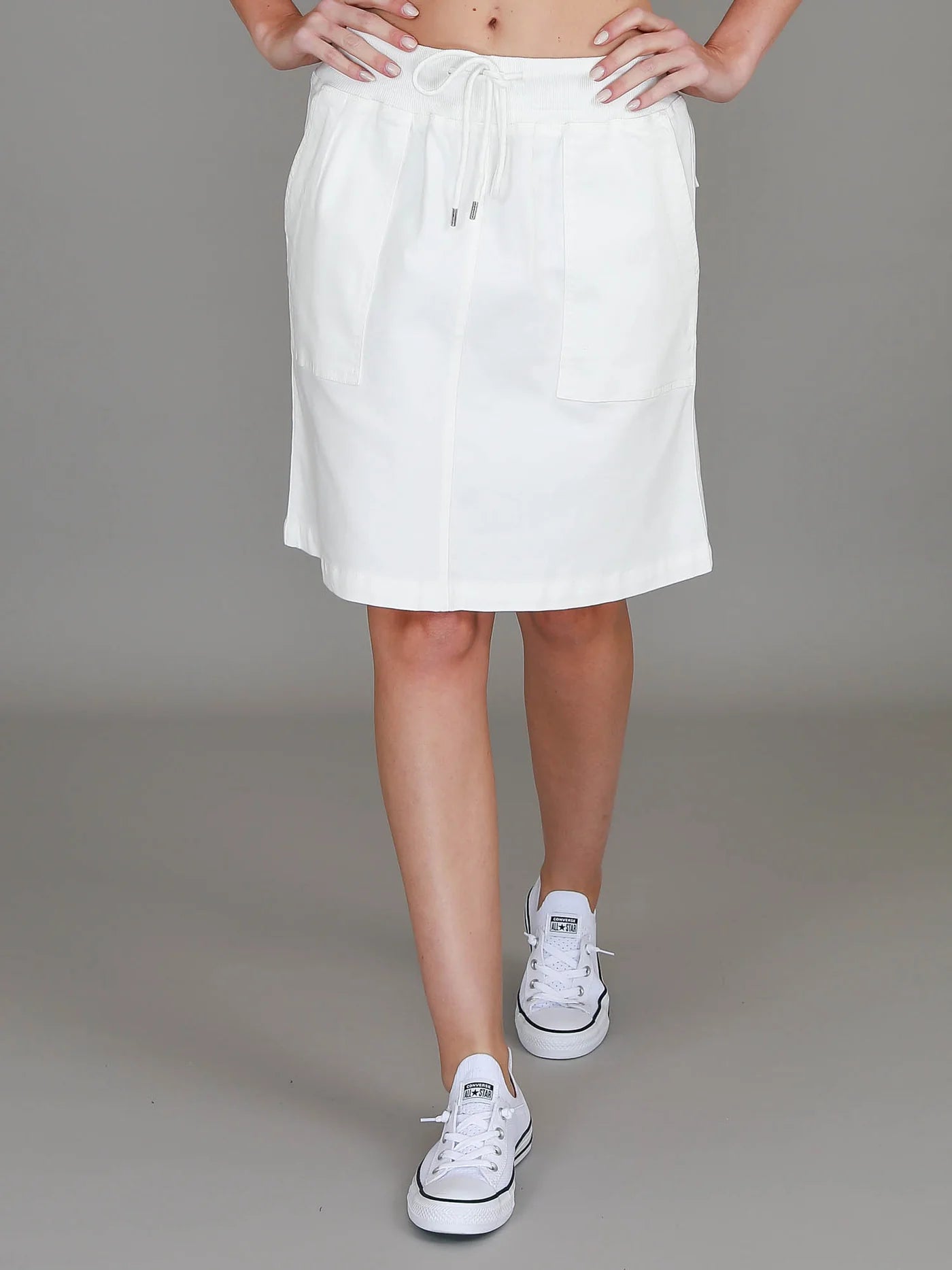 Pisces Drawstring Chino Skirt