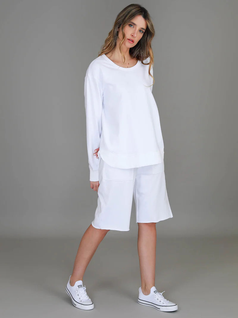 Charlotte Curve Hem Sweater