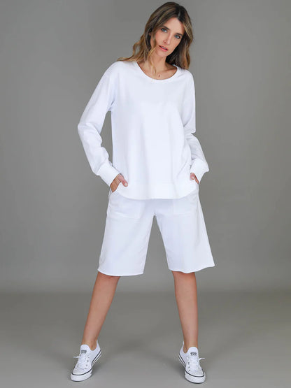 Charlotte Curve Hem Sweater