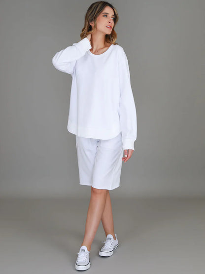 Charlotte Curve Hem Sweater