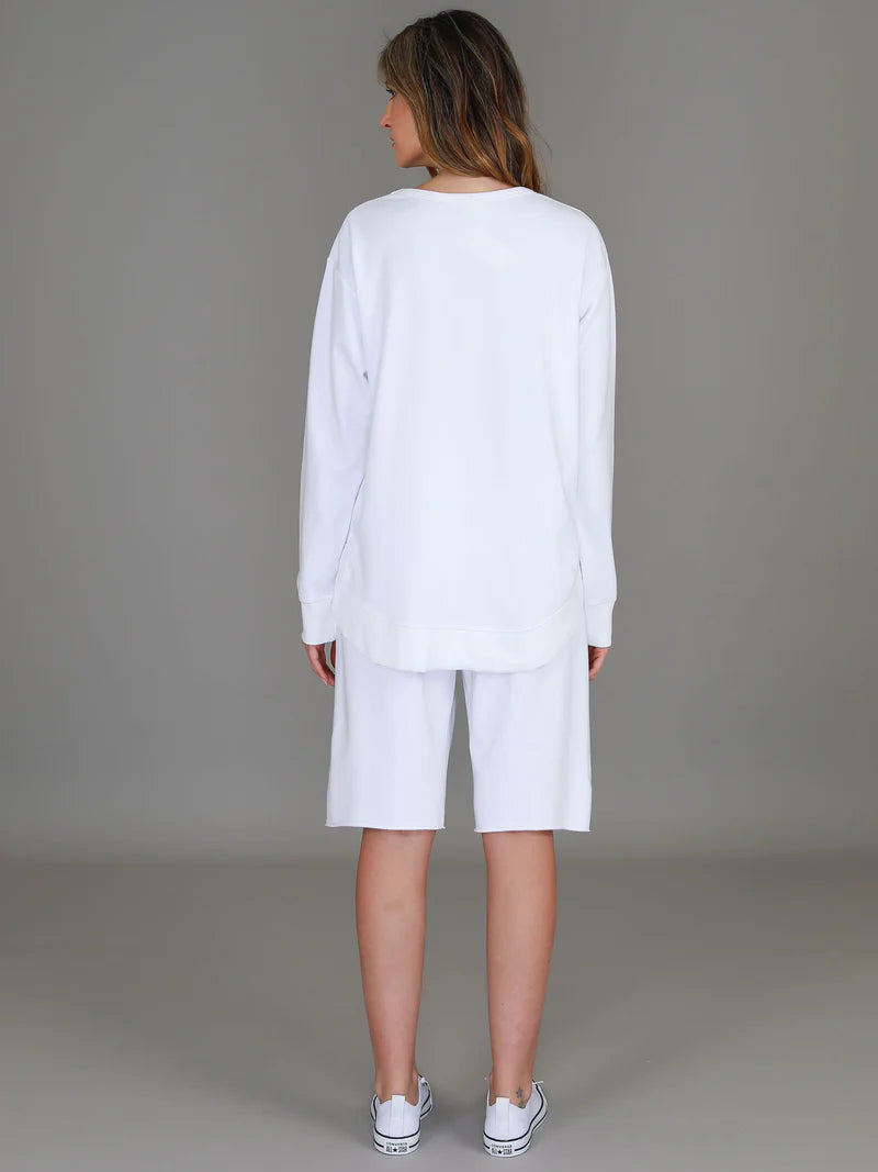 Charlotte Curve Hem Sweater