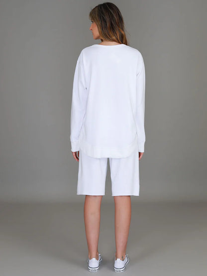 Charlotte Curve Hem Sweater