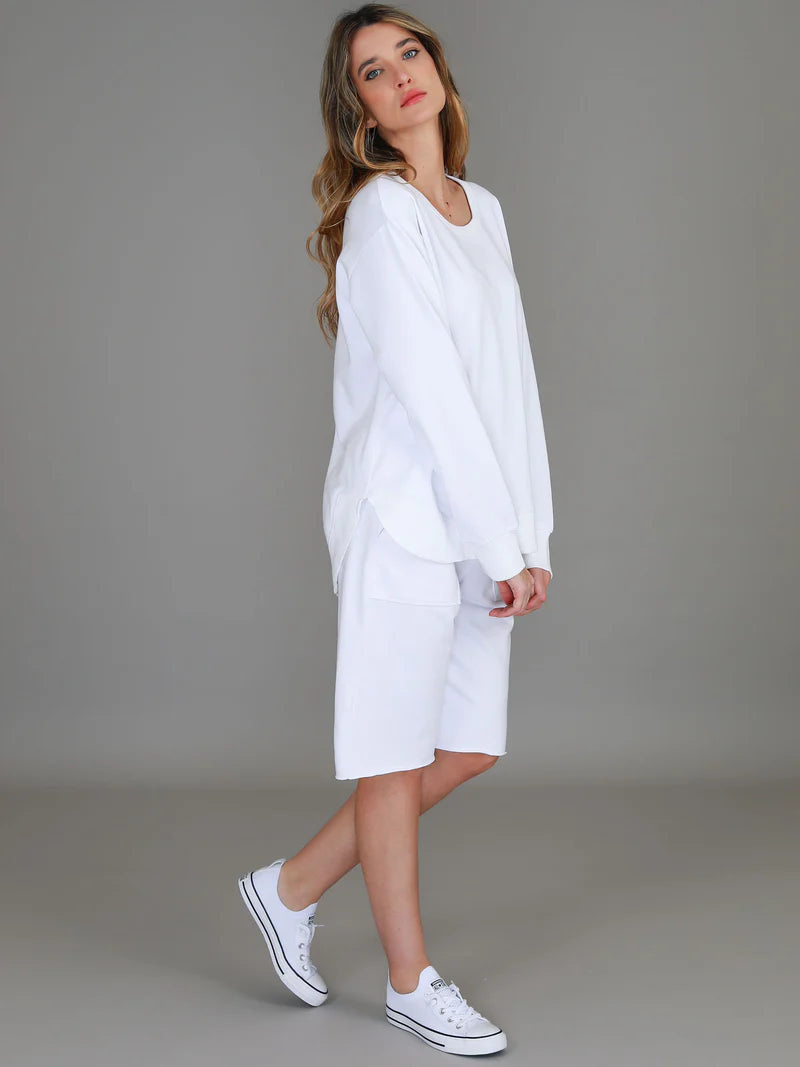 Charlotte Curve Hem Sweater