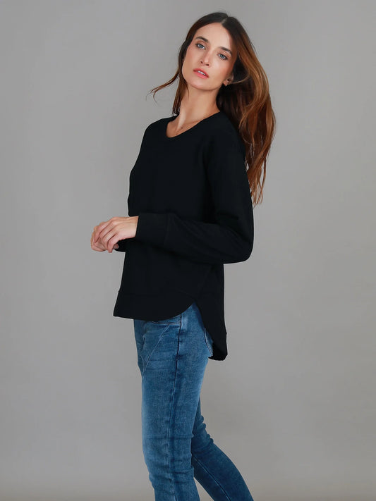 Charlotte Curve Hem Sweater (Plus Size)