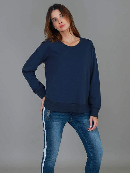 Charlotte Curve Hem Sweater