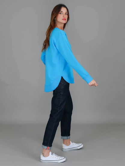 Charlotte Curve Hem Sweater