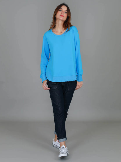 Charlotte Curve Hem Sweater