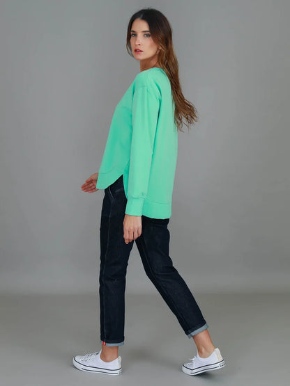 Charlotte Curve Hem Sweater
