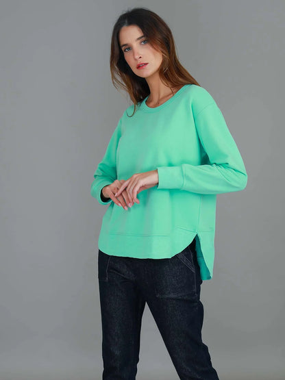 Charlotte Curve Hem Sweater