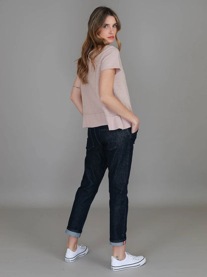 Shanti Cropped Hip-Length T-Shirt