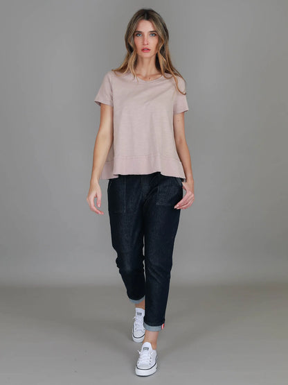 Shanti Cropped Hip-Length T-Shirt