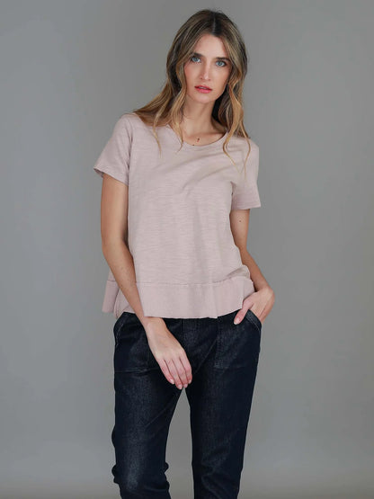 Shanti Cropped Hip-Length T-Shirt