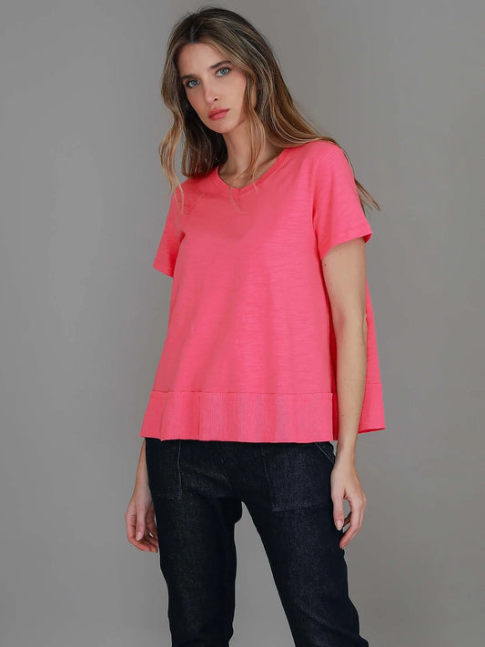 Shanti Cropped Hip-Length T-Shirt