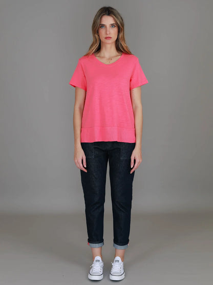 Shanti Cropped Hip-Length T-Shirt