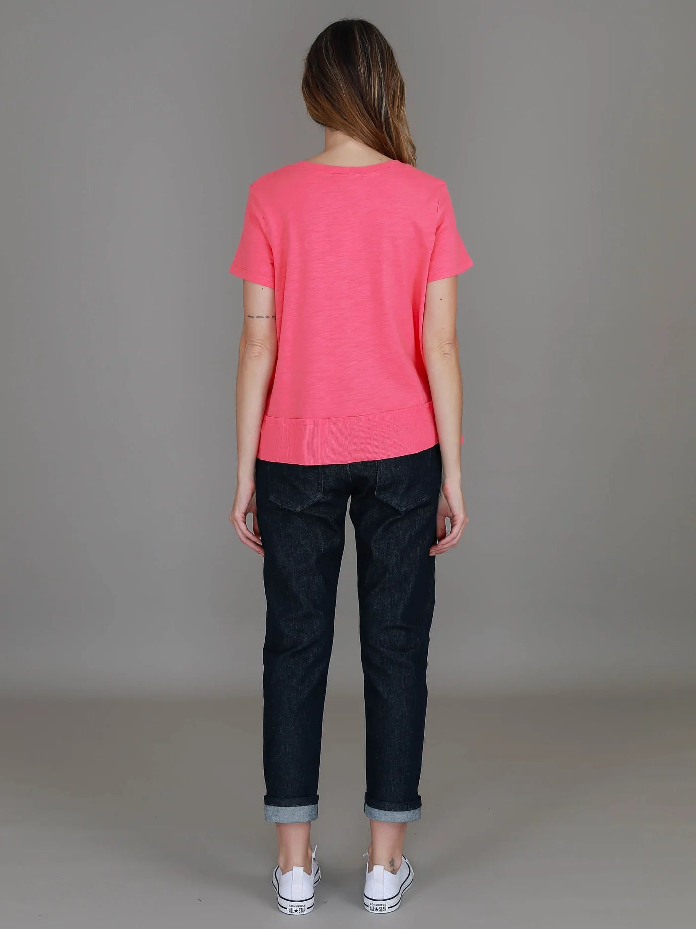 Shanti Cropped Hip-Length T-Shirt
