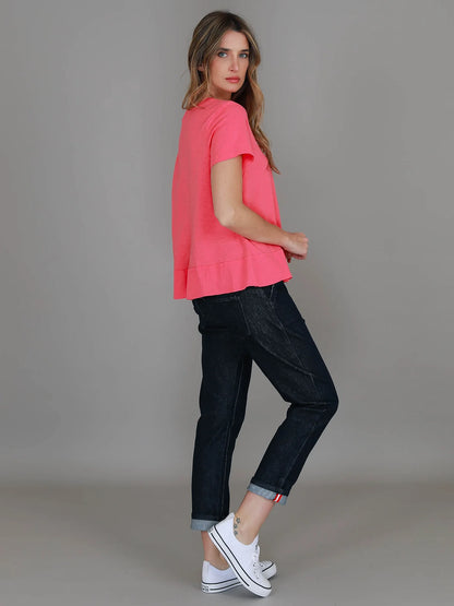 Shanti Cropped Hip-Length T-Shirt