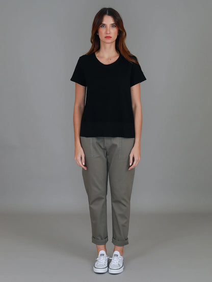 Shanti Cropped Hip-Length T-Shirt