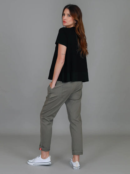Shanti Cropped Hip-Length T-Shirt