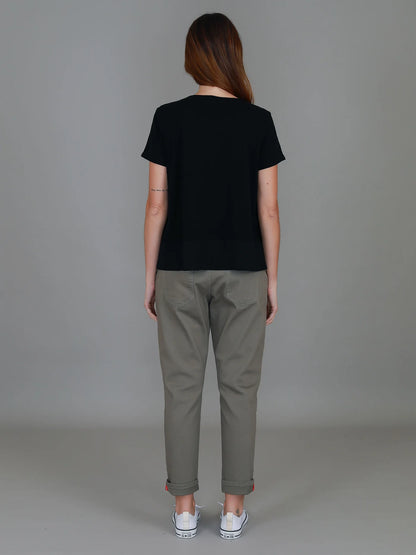 Shanti Cropped Hip-Length T-Shirt