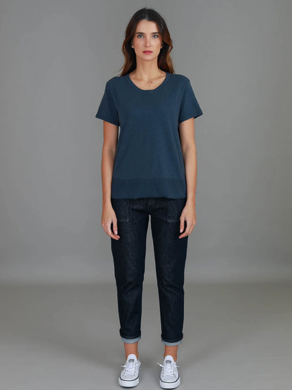 Shanti Cropped Hip-Length T-Shirt