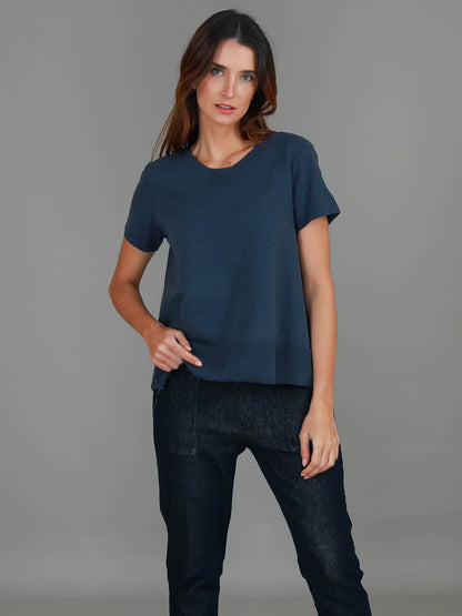 Shanti Cropped Hip-Length T-Shirt