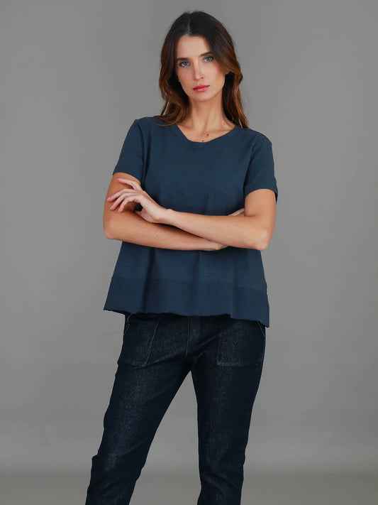 Shanti Cropped Hip-Length T-Shirt